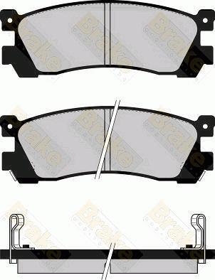 Brake Engineering PA551 - Bremžu uzliku kompl., Disku bremzes adetalas.lv