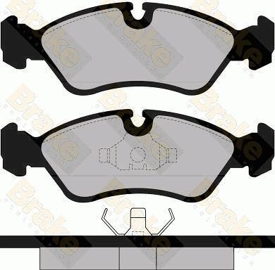 Brake Engineering PA511 - Bremžu uzliku kompl., Disku bremzes adetalas.lv