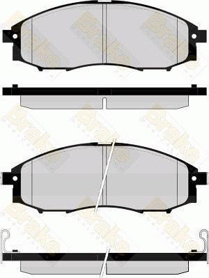 Brake Engineering PA1590 - Bremžu uzliku kompl., Disku bremzes adetalas.lv