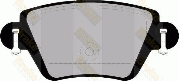 Brake Engineering PA1597 - Bremžu uzliku kompl., Disku bremzes adetalas.lv