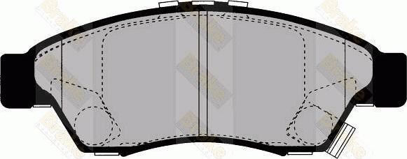 Brake Engineering PA1502 - Bremžu uzliku kompl., Disku bremzes adetalas.lv