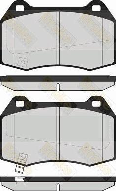 Brake Engineering PA1587 - Bremžu uzliku kompl., Disku bremzes adetalas.lv