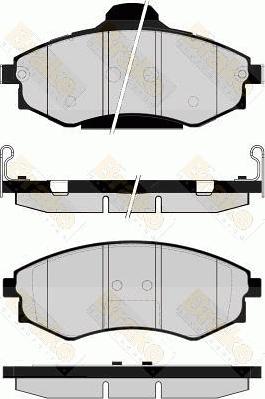 BENDIX 572461 - Bremžu uzliku kompl., Disku bremzes adetalas.lv