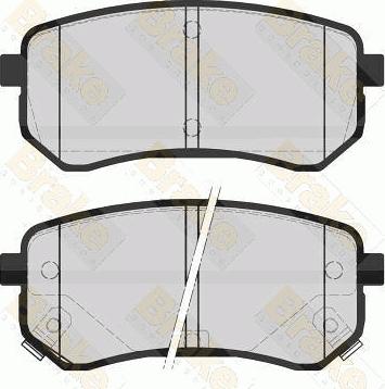 Brake Engineering PA1578 - Bremžu uzliku kompl., Disku bremzes adetalas.lv