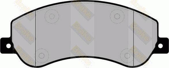 Brake Engineering PA1698 - Bremžu uzliku kompl., Disku bremzes adetalas.lv