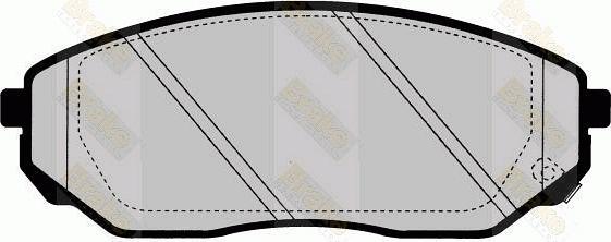 Brake Engineering PA1645 - Bremžu uzliku kompl., Disku bremzes adetalas.lv