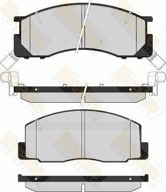 Brake Engineering PA1617 - Bremžu uzliku kompl., Disku bremzes adetalas.lv