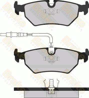 Brake Engineering PA1064 - Bremžu uzliku kompl., Disku bremzes adetalas.lv