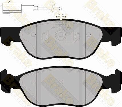 Brake Engineering PA1156 - Bremžu uzliku kompl., Disku bremzes adetalas.lv