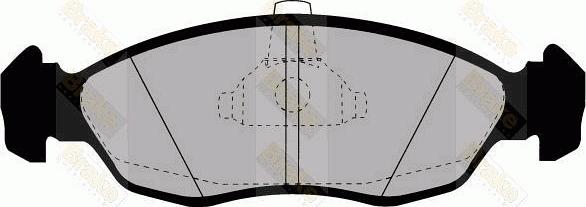 Brake Engineering PA1166 - Bremžu uzliku kompl., Disku bremzes adetalas.lv