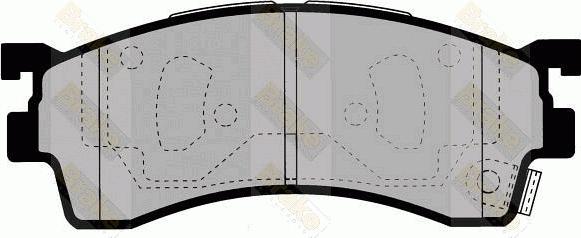 Brake Engineering PA1365 - Bremžu uzliku kompl., Disku bremzes adetalas.lv