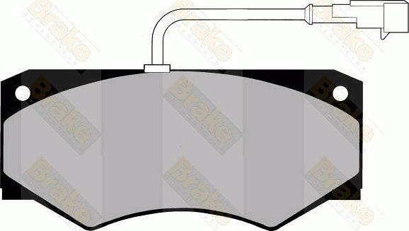 Brake Engineering PA1314 - Bremžu uzliku kompl., Disku bremzes adetalas.lv