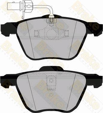 Brake Engineering PA1339 - Bremžu uzliku kompl., Disku bremzes adetalas.lv