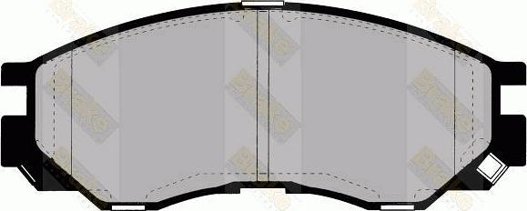 Brake Engineering PA1299 - Bremžu uzliku kompl., Disku bremzes adetalas.lv