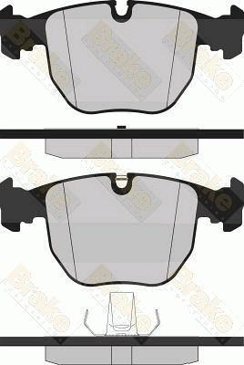 Brake Engineering PA1237 - Bremžu uzliku kompl., Disku bremzes adetalas.lv