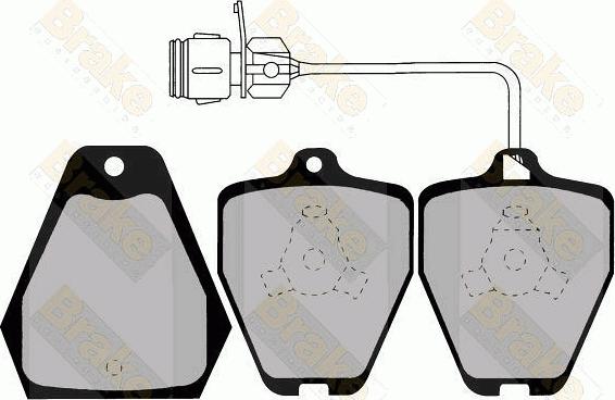 Brake Engineering PA1229 - Bremžu uzliku kompl., Disku bremzes adetalas.lv