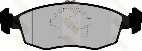 Brake Engineering PA1272 - Bremžu uzliku kompl., Disku bremzes adetalas.lv