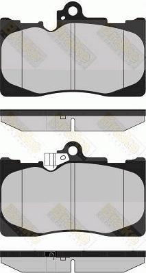 Brake Engineering PA1723 - Bremžu uzliku kompl., Disku bremzes adetalas.lv