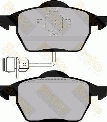 Brake Engineering PA865 - Bremžu uzliku kompl., Disku bremzes adetalas.lv