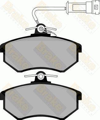 Brake Engineering PA870 - Bremžu uzliku kompl., Disku bremzes adetalas.lv