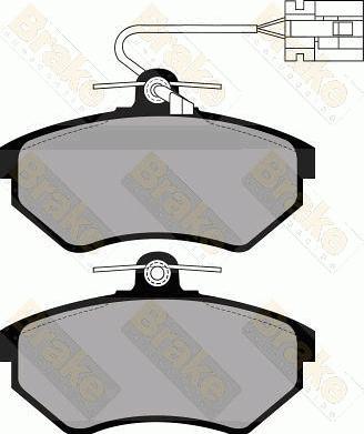 Brake Engineering PA872 - Bremžu uzliku kompl., Disku bremzes adetalas.lv