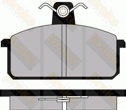 Brake Engineering PA350 - Bremžu uzliku kompl., Disku bremzes adetalas.lv