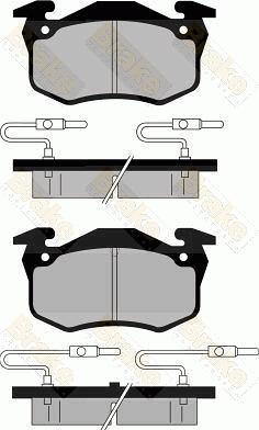 Brake Engineering PA352 - Bremžu uzliku kompl., Disku bremzes adetalas.lv