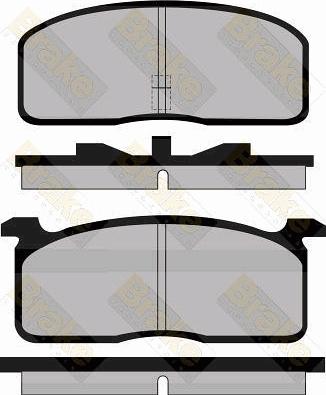 Brake Engineering PA309 - Bremžu uzliku kompl., Disku bremzes adetalas.lv