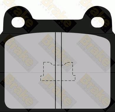 Brake Engineering PA305 - Bremžu uzliku kompl., Disku bremzes adetalas.lv