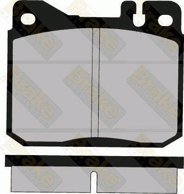 Brake Engineering PA323 - Bremžu uzliku kompl., Disku bremzes adetalas.lv