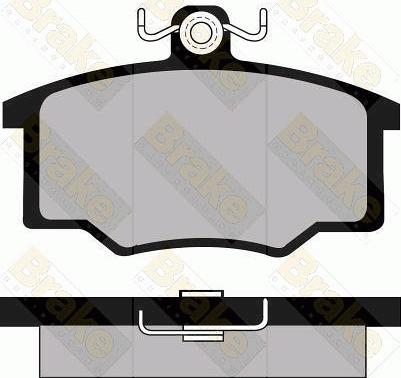 Brake Engineering PA296 - Bremžu uzliku kompl., Disku bremzes adetalas.lv