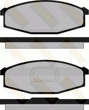 Brake Engineering PA794 - Bremžu uzliku kompl., Disku bremzes adetalas.lv