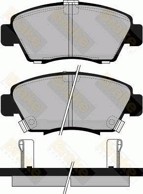 Brake Engineering PA745 - Bremžu uzliku kompl., Disku bremzes adetalas.lv