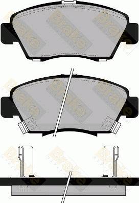 BENDIX 572340 - Bremžu uzliku kompl., Disku bremzes adetalas.lv