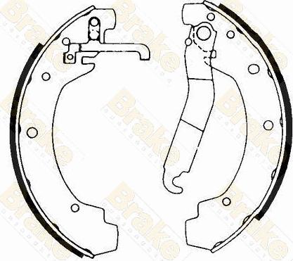 Brake Engineering SH1193 - Bremžu loku komplekts adetalas.lv