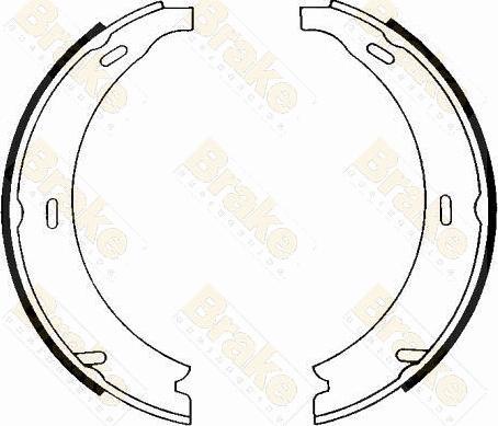 Brake Engineering SH1208 - Bremžu loku kompl., Stāvbremze adetalas.lv