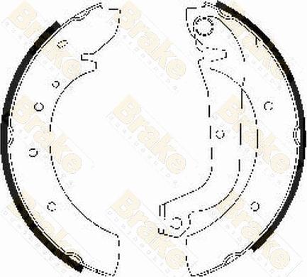 Brake Engineering SH1207 - Bremžu loku komplekts adetalas.lv