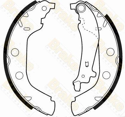 Brake Engineering SH2499 - Bremžu loku komplekts adetalas.lv