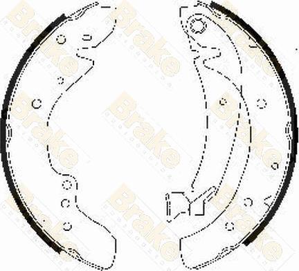 Brake Engineering SH2487 - Bremžu loku komplekts adetalas.lv