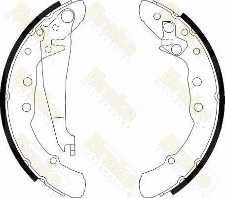 Brake Engineering SH2426 - Bremžu loku komplekts adetalas.lv