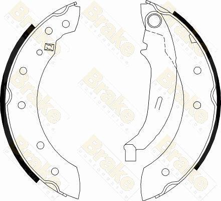 Brake Engineering SH2474 - Bremžu loku komplekts adetalas.lv