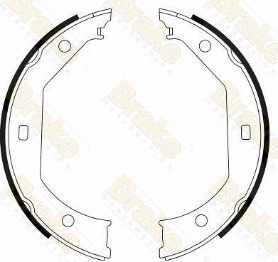 Brake Engineering SH2549 - Bremžu loku kompl., Stāvbremze adetalas.lv