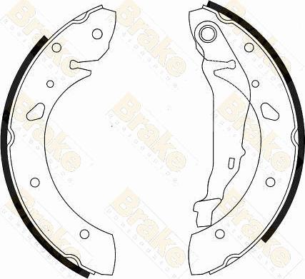 Brake Engineering SH2545 - Bremžu loku komplekts adetalas.lv