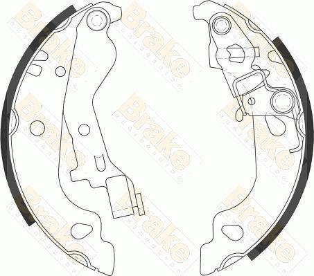 Brake Engineering SH2558 - Bremžu loku komplekts adetalas.lv