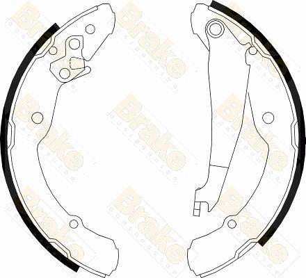 Brake Engineering SH2501 - Bremžu loku komplekts adetalas.lv