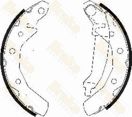 Brake Engineering SH2510 - Bremžu loku komplekts adetalas.lv