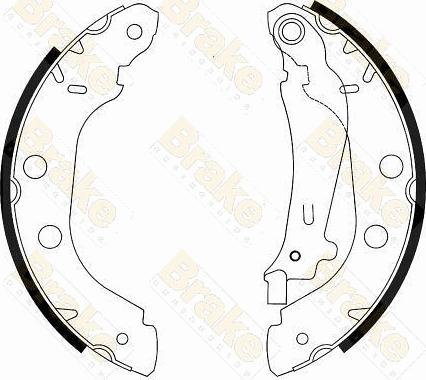 Brake Engineering SH2539 - Bremžu loku komplekts adetalas.lv