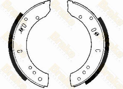 Brake Engineering SH2082 - Bremžu loku komplekts adetalas.lv