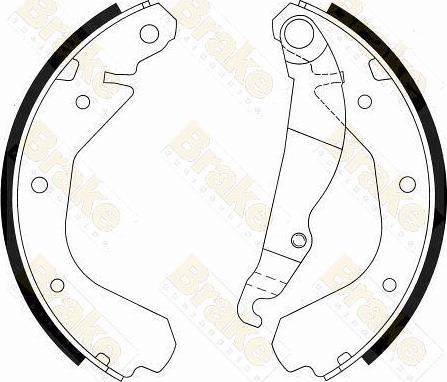 Brake Engineering SH2212 - Bremžu loku komplekts adetalas.lv