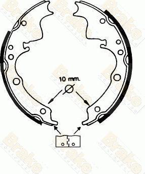 Brake Engineering SH2220 - Bremžu loku komplekts adetalas.lv